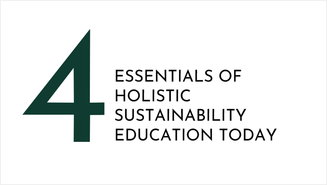 4 essentials of holistic sustainability education today